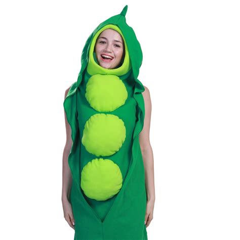 Adult Peas Be With You Green Pea In A Pod Costume Vegetable Food Novelty Mascot Ebay