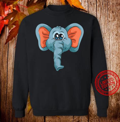 What a fabulous costume for kids! Cool Elephant Face Halloween Costume Lazy DIY Shirt