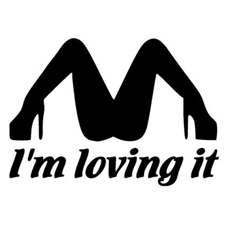 Funny Im Loving It Humor Words Vinyl Decal Sticker Fits Car Bumper