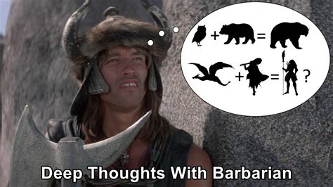 deep thoughts with barbarian dragonborn dndmemes