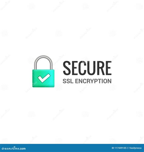 Secure Internet Connection Ssl Icon Isolated Secured Lock Access To