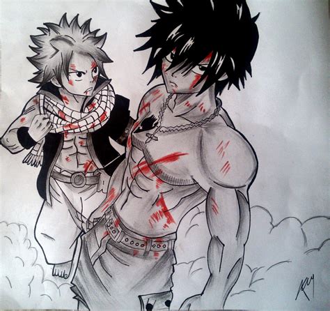 natsu and gray by gabito852 on deviantart