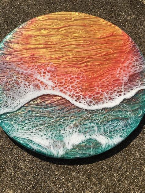 Pin By Charmingpanes On Epoxy Sunset Art Resin Art Beach Sunset