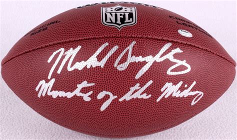 Mike Singletary Signed Football Inscribed Monsters Of The Midway