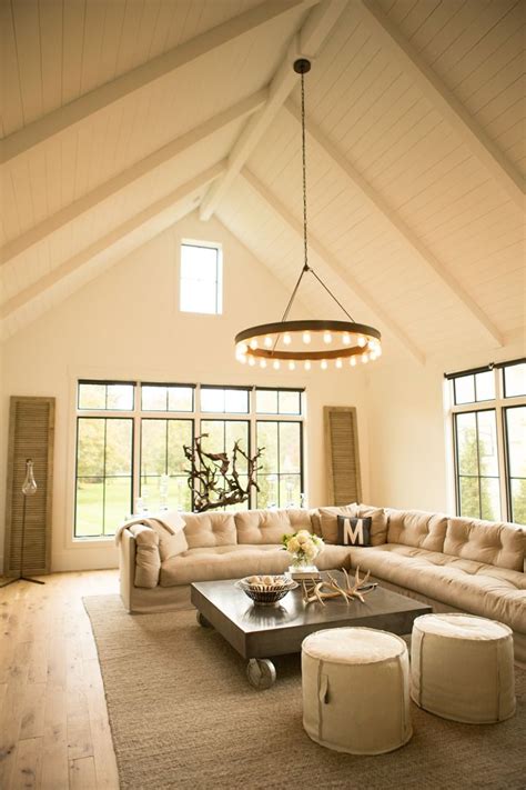 Vaulted Wood Planked Ceiling Living Room Ceiling Vaulted Ceiling