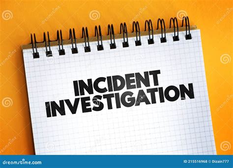 Incident Investigation Process For Reporting Tracking And