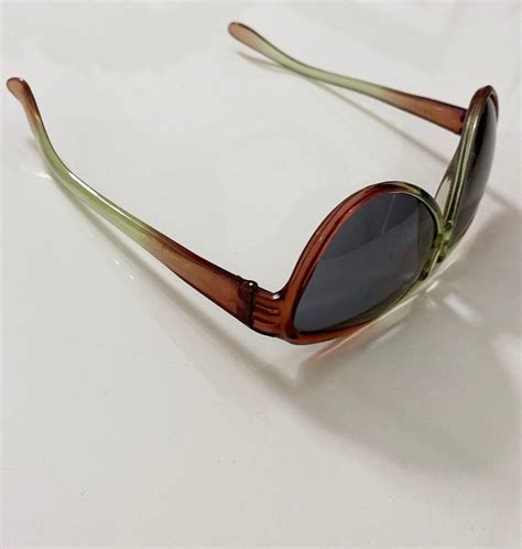 Vintage 80s Unisex Ombré Slim Aviator Sunglasses Eyeglasses Frames