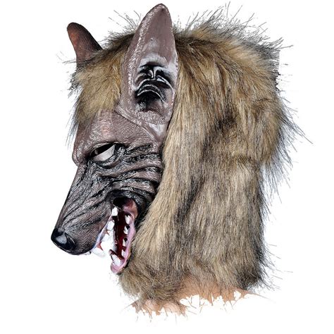 H And D Falso Lobisomem Máscara Wolfman Traje Prop Halloween Máscaras De