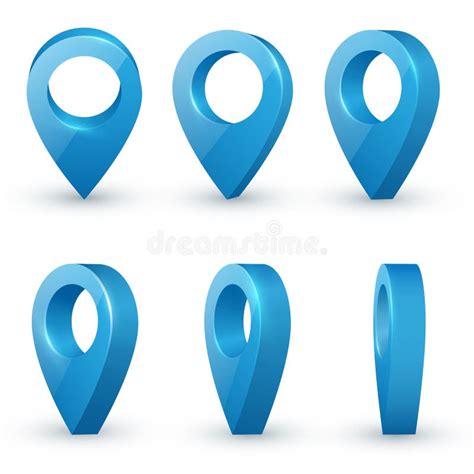 Map Pointers Vector Set Stock Vector Illustration Of Locator 122044275