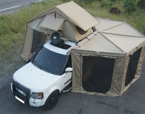 2 5m Bat Wing Fox Wing Hexagonal Awning Camping Roof Top 4wd Tent
