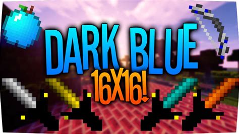 Review Texture Pack Pvp Minecraft Dark Blue 16x16 Youtube