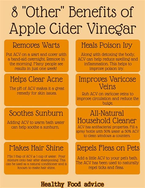 Some research suggests that it may also have several health benefits, including blood sugar control, weight management, and improved cholesterol. Food Is Medicine: 21 Ways Apple Cider Vinegar Can Change ...
