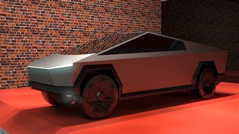 Tesla Cybertruck With Solidworks And Stl Files 3d Model Animated Cgtrader