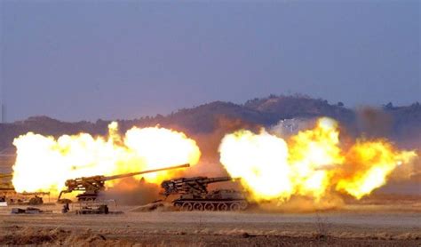 Bilderstrecke Zu Korea Konflikt Artillerie Angriff Auf S Dkoreanische