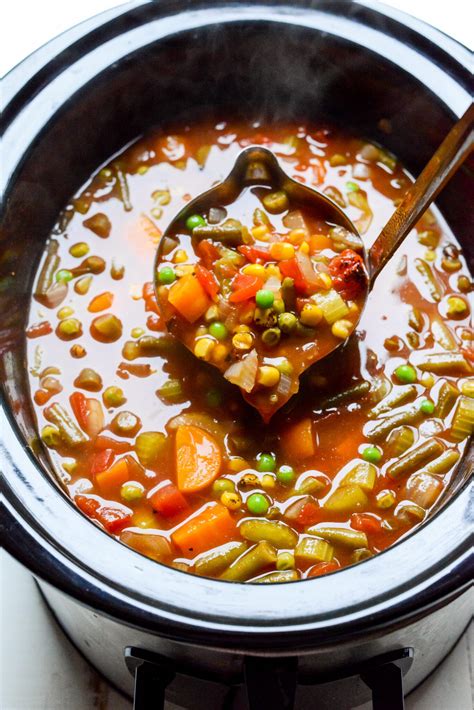 Easy Slow Cooker Vegetable Soup Dump And Go Real Food Whole Life