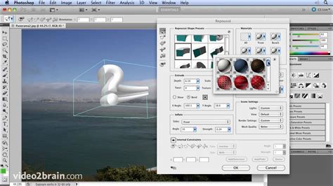 creating 3d objects with repoussé adobe photoshop cs5 tutorial youtube