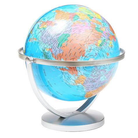 20cm World Globe Map With Swivel Stand Ocean Globe Geography