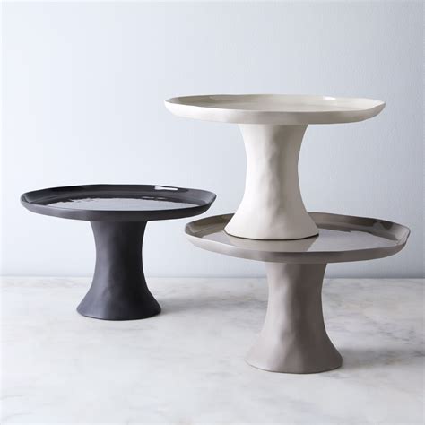 This sleek, modern take on a classic cake stand adds an instant sense of style to your morning pastries, afternoon tea parties and any. Cobbled Stoneware Cake Stand on Food52 | Stoneware, Cake ...