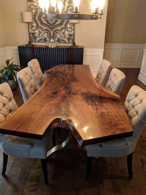 Liveedge Dining Tables Etsy Live Edge Dining Table Wood Dining