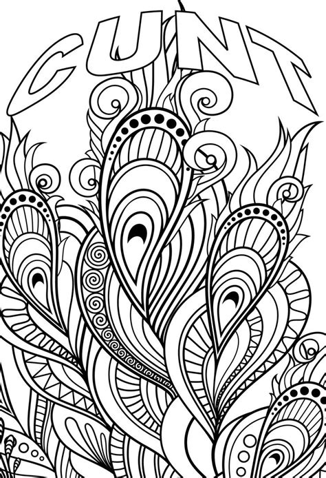 Coloring pages can provide enrichment by providing pictures of numbers, letters, animals, and words, so that your child will expand their knowledge in a number of areas. Cuss Word Coloring Pages Cunt - Free Printable Coloring Pages