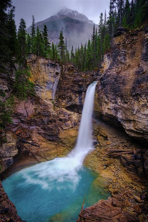 Beauty Creek Falls Icefields Parkway Banff National Park Alberta
