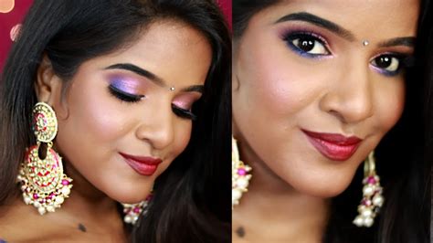 Diwali Makeup Tutorial Look Indian Festive Makeup Look For Dusky