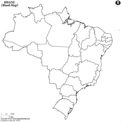 Brazil Blank Map Printable Maps Printables Brazil Map Portuguese