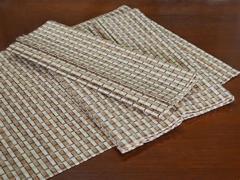 Bamboo Placemats Set Of 4 Handmade And Natural Table Mats With Etsy