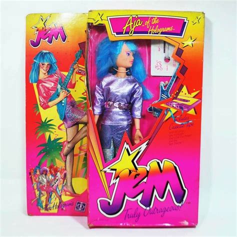 Jem Aja of the Holograms Fashion Doll w/Blue Guitar MIB Hasbro #Hasbro | Jem doll, Jem and the ...