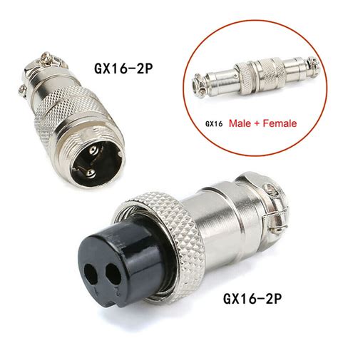 Gx16 2pin345678pin Aviation Plug Maleandfemale Metal Connector Plug
