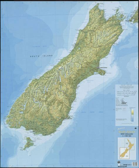 Map New Zealand Topographic Map South Island Images And Photos Finder