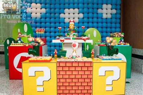 Tema De Festa Infantil Criativa Video Game Super Mario Bros Super Mario