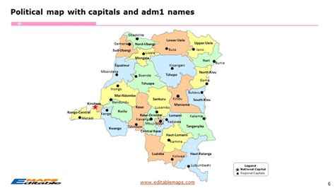 Editable Democratic Republic Of Congo Powerpoint Map Slidemodel My