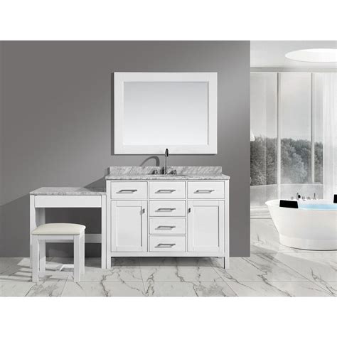 Crafted with solid smoothed wood, our vanity set features a simple classic design complete with strong base legs and smoothed rounded edges for a soft. Design Element London 72-inch Single Sink White Vanity Set ...
