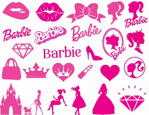 Barbiiie Svg Barbies SVG Baaarbie Silhouette Barrrbie doll Etsy México