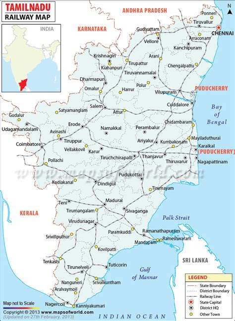 The people of tamil nadu (southeastern indian state, tamils and other. Tamil Nadu Railway Map | Map, Geography map, Map outline
