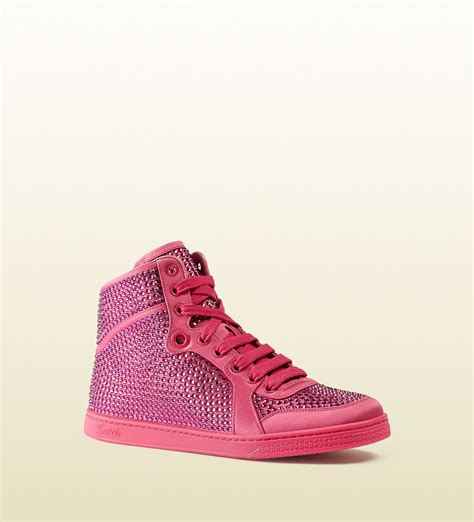 Gucci Coda Satin Effect Fabric High Top Sneaker 338947klw105621