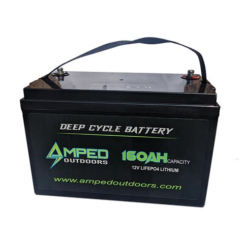 Amped Outdoors 12v 160ah Lifepo4 Lithium Battery Fishusa