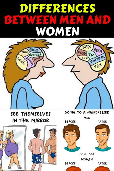 Differences Between Men And Women Funny Photos Hilarious Human Body