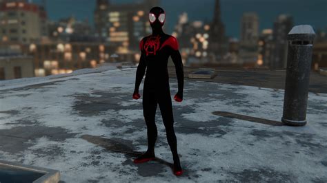 Realistic Into The Spider Verse Suit Knackeredtom At Marvels Spider Man Miles Morales Nexus
