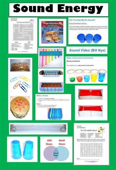 15 Fun Resources For Teaching About Sound Energy Learning Ideas