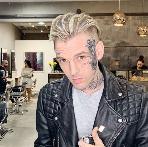 Aaron Carter Gets Face Tattoo Dedicated To Girlfriend Melanie Pics