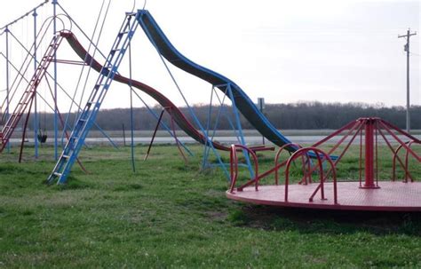 Swinging Sliding Jumping And Falling On Old Playgrounds Write