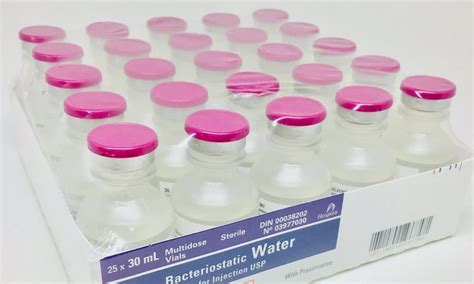 Bacteriostatic Water In Stock Hospira 30ml Multi Dose Vial