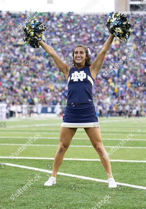 Notre Dame Cheerleader Performs Editorial Stock Photo Stock Image