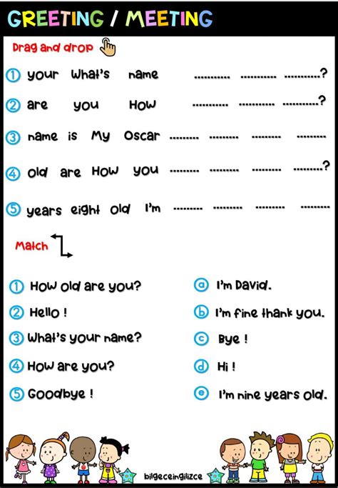 Greetings Atividades Para Imprimir