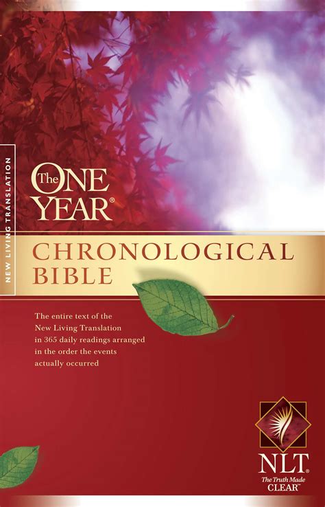 Nlt One Year Chronological Bible Paperback Free Delivery Uk