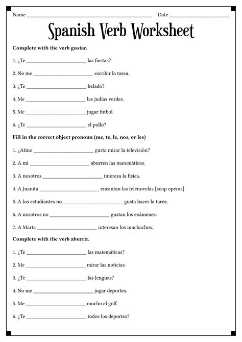 18 A Personal In Spanish Worksheet Spanish Words For Beginners Spanish Worksheets Spanish