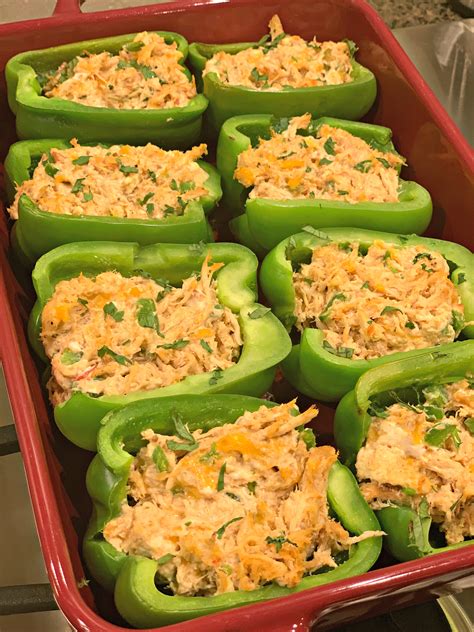 Chicken Stuffed Peppers The Cookin Chicks