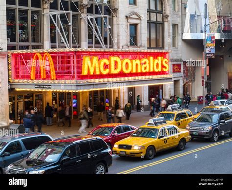 Mcdonalds Restaurant 42nd Street Times Square New York